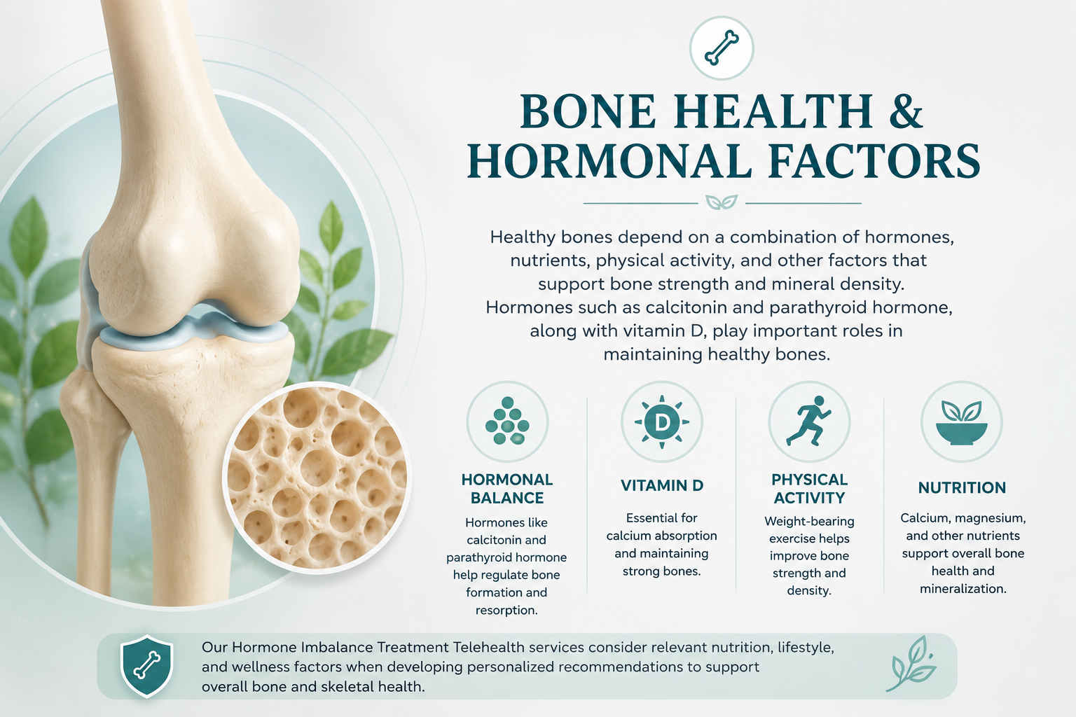 Bone health and hormonal wellness support