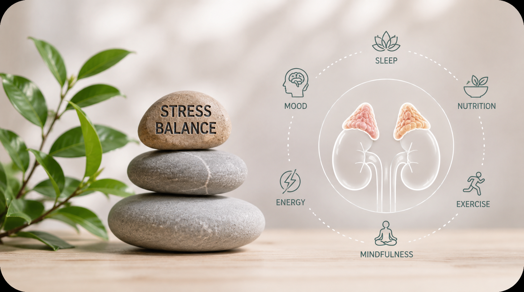 Cortisol and stress hormone wellness support